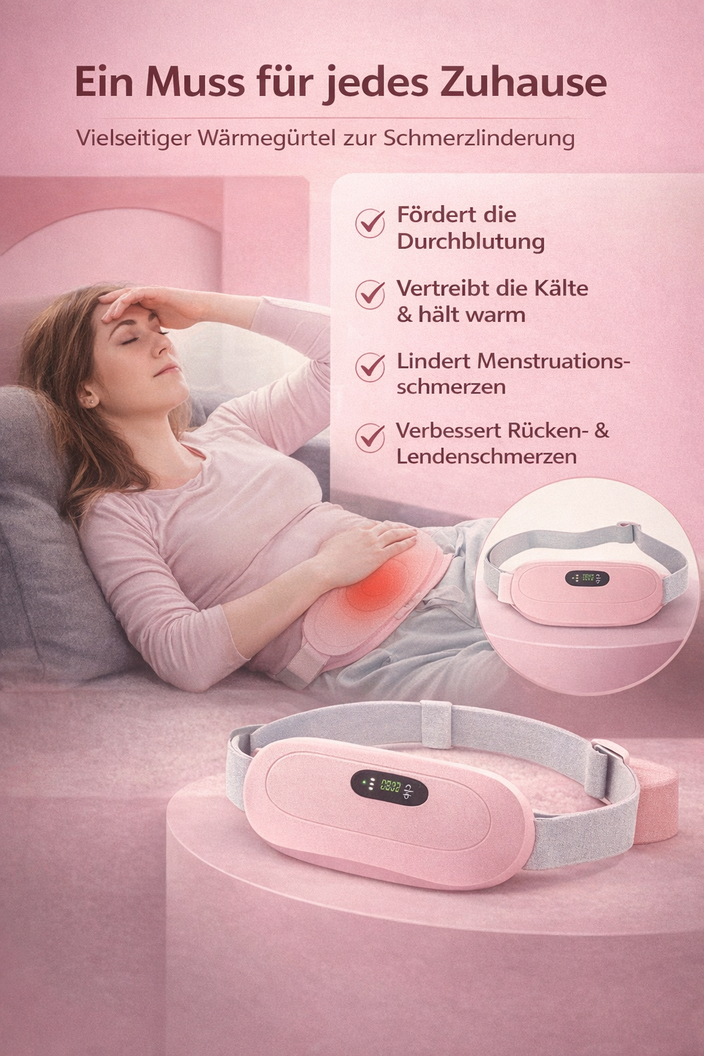 Wärme-Massagegürtel Bauch